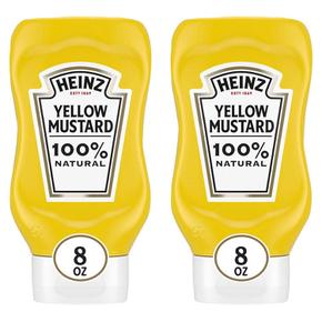 [해외직구] Heinz 하인즈 내추럴 옐로우 머스타드 소스 226g 2팩