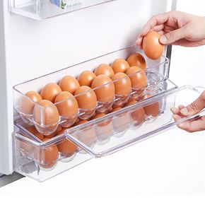 원룸꾸미기 냉장고 수납용기 달걀정리함 달걀계란보관 14구 주방아이템
