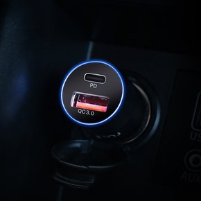차량용 듀얼 고속 충전기 시거잭 QC 3.0+PD