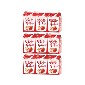 남양 맛있는 딸기우유 180ml x 9개 (아이스박스포장)