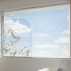 EVA 방풍비닐 창문용 투명 대300x120 올리브
