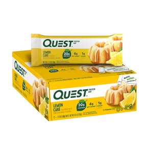 quest퀘스트  뉴트리션  레몬  케이크  프로틴  바  60g  x  12개입