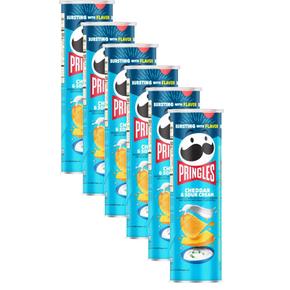 [해외직구] Pringles 프링글스 체다 앤 사워 크림 포테이토 크리스피 칩 158g 6팩
