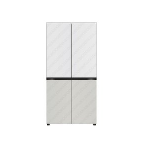 [K]LG전자 오브제컬렉션 4도어 870L 네이처 화이트+그레이 T873MWG012 냉장고