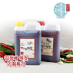 굴다리식품 김정배 명인젓갈 제주 멸치액젓 2.5kg + 국내산 까나리액젓 2.5kg