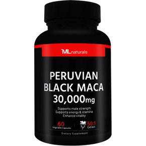[해외직구] 마이라이프 내추럴스 페루비안 블랙 마카 30,000 mg 60정