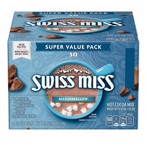 스위스 미스 마시멜로우 핫코코아 믹스 39g 30입 Swiss Miss Marshmallow Hot Cocoa Mix 1.3oz