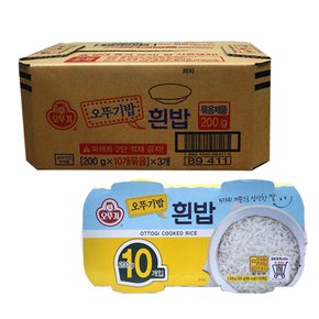 오뚜기 맛있는 오뚜기밥 200g 10입x3개 1박스