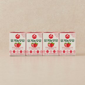 서울우유 유기농 멸균우유 딸기 (120ml X 4팩)
