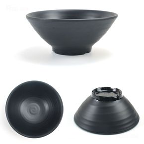 원룸꾸미기 블랙 멜라민 대접 국수 라면 비빔밥 그릇 19.8cm 7호 주방아이템