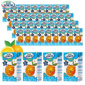 돈시몬 착즙 오렌지 주스 40개 125ml 어린이음료수
