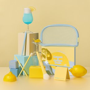 [피카소 꼴레지오니] 레몬&크림소다 에디션 브러쉬 5종세트(FULL)(+ 아이래쉬 컬러 퍼플)
