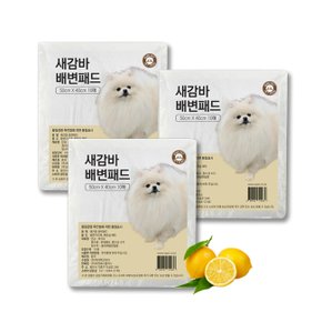 브이펫 새감바 휴대용 애견배변패드 10매 3팩 / 레몬향