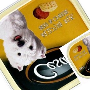 한챠 시저캔 쇠고기와치즈 24개 애견대용량캔 기호성좋은캔 강아지통조림간식