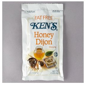 [해외직구]켄즈 푸드 디종 허니머스타드 드레싱 패킷 43g 60팩 Kens Foods Fat Free Dijon Honey Mustard Dressing Packet 1.5oz