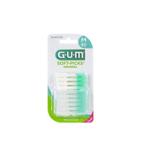 GUM 검 치과 부드러운 일회용 치간칫솔 오리지날 소프트픽(80p) 1개