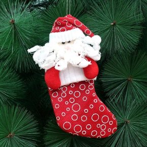 산타 빨간 양말 장식(20cm) 크리스마스 소품