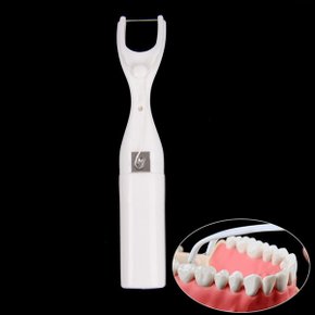 손잡이 치실 끊어쓰는 Y형 치간치실 어금니 치아청소 휴대용 얇은 치실 E049