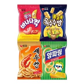 농심 인기/신상 스낵 5봉/딸기바나나킥/새우깡 외
