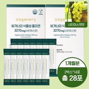 샤인머스캣맛 식물성 콜라겐 부스터 젤리 3270mg 2BOX (꾸준관리 한달용/28포)