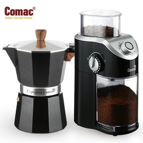 모카포트 홈카페 2종세트 (E5/ME4) [에스프레소커피메이커+커피그라인더] 원두분쇄기/커피용품