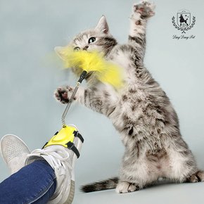 고양이 발목 깃털낚싯대 2P 랜덤발송