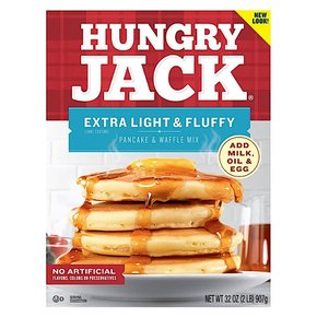헝그리잭 엑스트라 라이트 앤 플러피 팬케익 와플 믹스 Hungry Jack Pancake Mix 907g