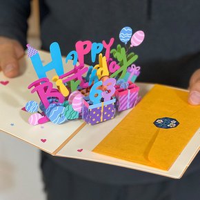 반전 팝업 입체 용돈 봉투 이벤트 박스 카드 [서프라이즈 부모님 남편 생일 돈 선물 환갑 3D]