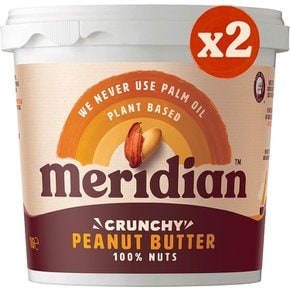 Meridian 영국 메리디안 크런치 피넛버터 땅콩잼 1kg 2팩