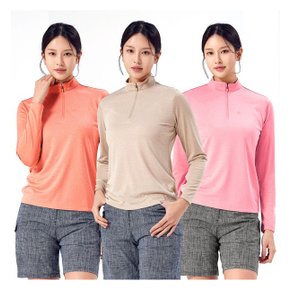 2101TK416W 운동복 기능성 여성 등산 하이쿨 반집업 긴팔 티셔츠