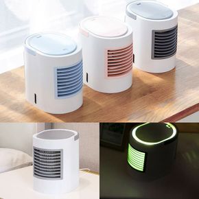 미니냉풍기 냉풍기 냉각선풍기 유러피언 LED 휴대용 써큘레이터