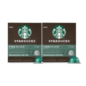 [해외직구] Starbucks 스타벅스 네스프레소 버츄오캡슐 파이크 플레이스 스벅커피 8입 2팩