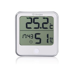 우주헬스케어 디지털 시계 온습도계 HD-1809 화이트