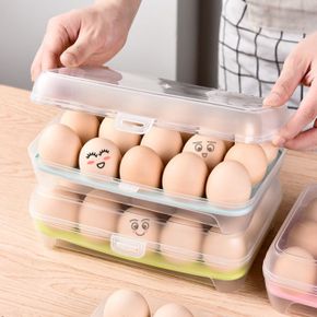 계란 트레이 케이스 정리함 달걀 보관함 냉장고 15구 X ( 4매입 )