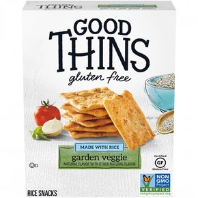[해외직구] Good  Thins  Good  Thins  가든  채소  라이스  스낵  글루텐  프리  크래커  99.2g