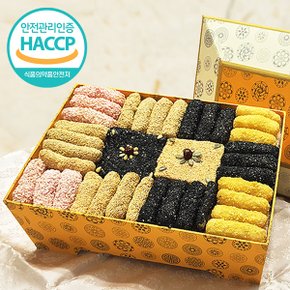 HACCP 강릉 명품 수제전통한과 4단 선물세트 3A(3kg)(+선물박스,보자기포장)