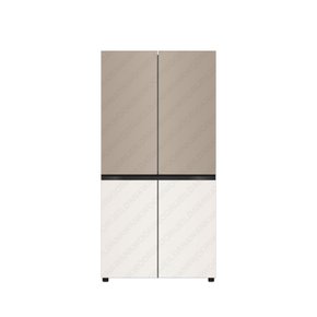 [K]LG전자 오브제컬렉션 4도어 870L 미스트 클레이브라운+베이지 H874GCB111 냉장고