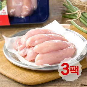 [코켄] 무항생제 닭안심 400gx3팩 (냉장)(국내산/24시간이내 도계육)