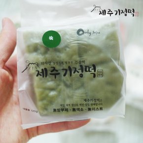 [제주기정떡] 자연발효 건강떡 쑥(개별포장) 1.9kg / 총 64조각