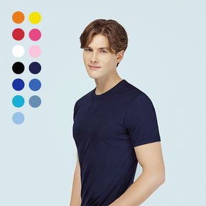 티셔츠 에어로쿨 라운드 반팔 국산 반팔티 기능성 냉감 남녀공용 X ( 2매입 )