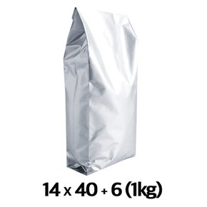 이지포장 두꺼운 AL 은박 M방 스탠드 원두 커피 봉투 1kg 50매 기본형