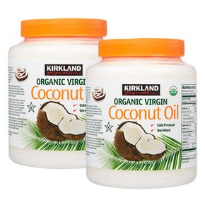 커클랜드 시그니처 오가닉 버진 비정제 코코넛 오일 2.38kg 2통