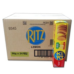 리츠 샌드위치크래커 레몬 96g x 24개(1박스)