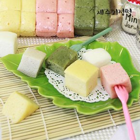[제주기정떡] 자연발효 건강떡 메밀한판 1.9kg (64조각)