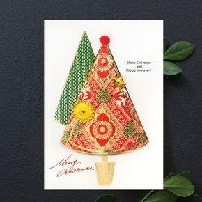 크리스마스 패션 트리 카드 FS1026-1