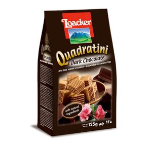 로아커 콰드라티니 웨하스 다크초콜릿 125g 4개세트 초콜렛 초코