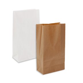크라프트/흰색 종이봉투(소) 500장 식품 빵 포장 각대봉투