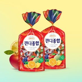 CW 청우 캔디종합 500g x 2봉 / 사탕 다양한맛