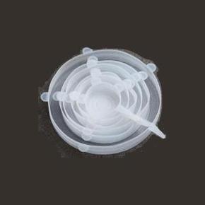 보관용기 플라스틱용기 안전한 밀폐력 특수 실리콘 랩 뚜껑 세트 6종 X ( 2매입 )