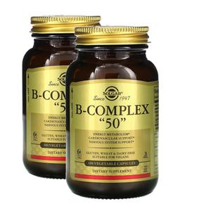 해외직구 Solgar 솔가 B-컴플렉스 50 100베지캡슐 2팩 B-Complex 50